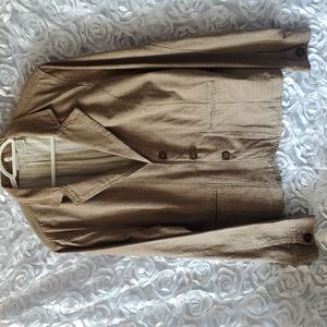 SAINT JOHNS BAY PLAID JACKET tan red green color XL